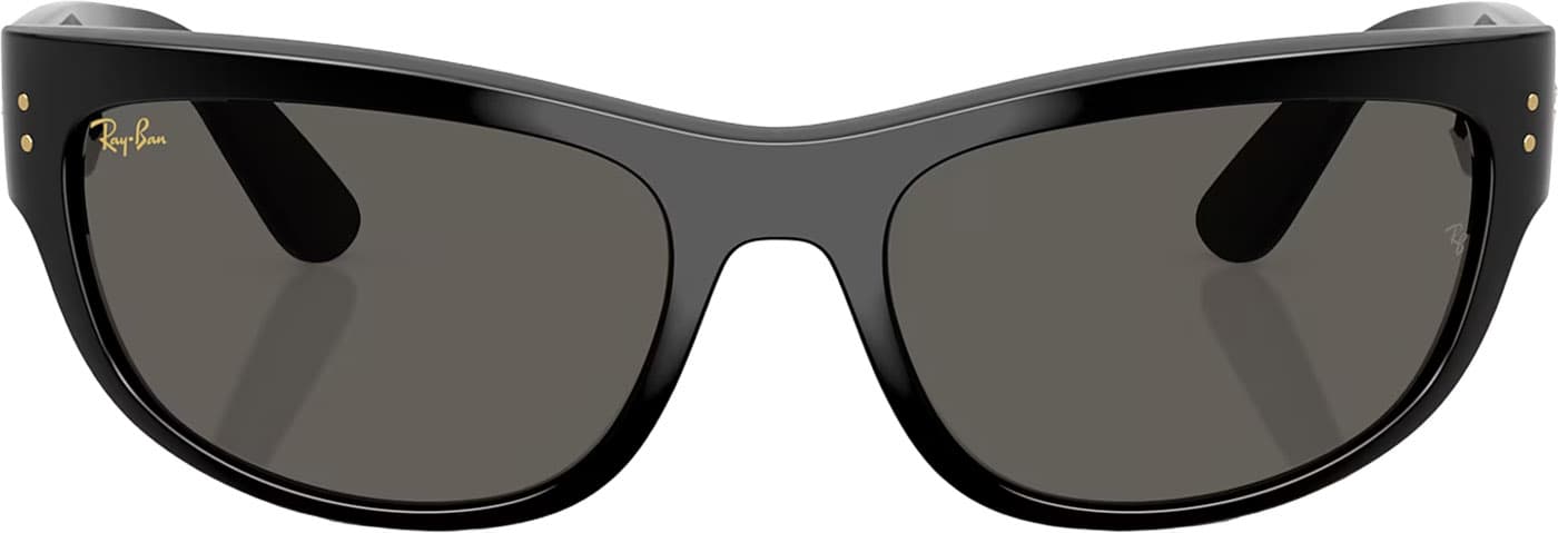 Product gallery image number 3 for product Mega Balorama Blacked Out Sunglasses - Polished Black - Ultra Black Lens - Unisex