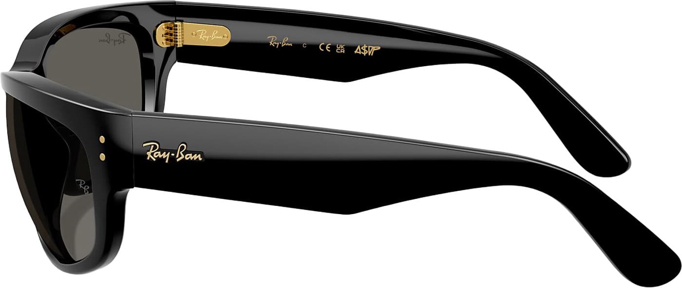 Product gallery image number 6 for product Mega Balorama Blacked Out Sunglasses - Polished Black - Ultra Black Lens - Unisex