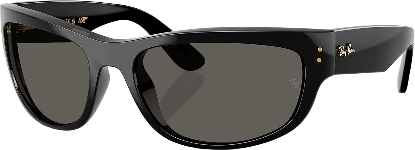 Product image for Mega Balorama Blacked Out Sunglasses - Polished Black - Ultra Black Lens - Unisex