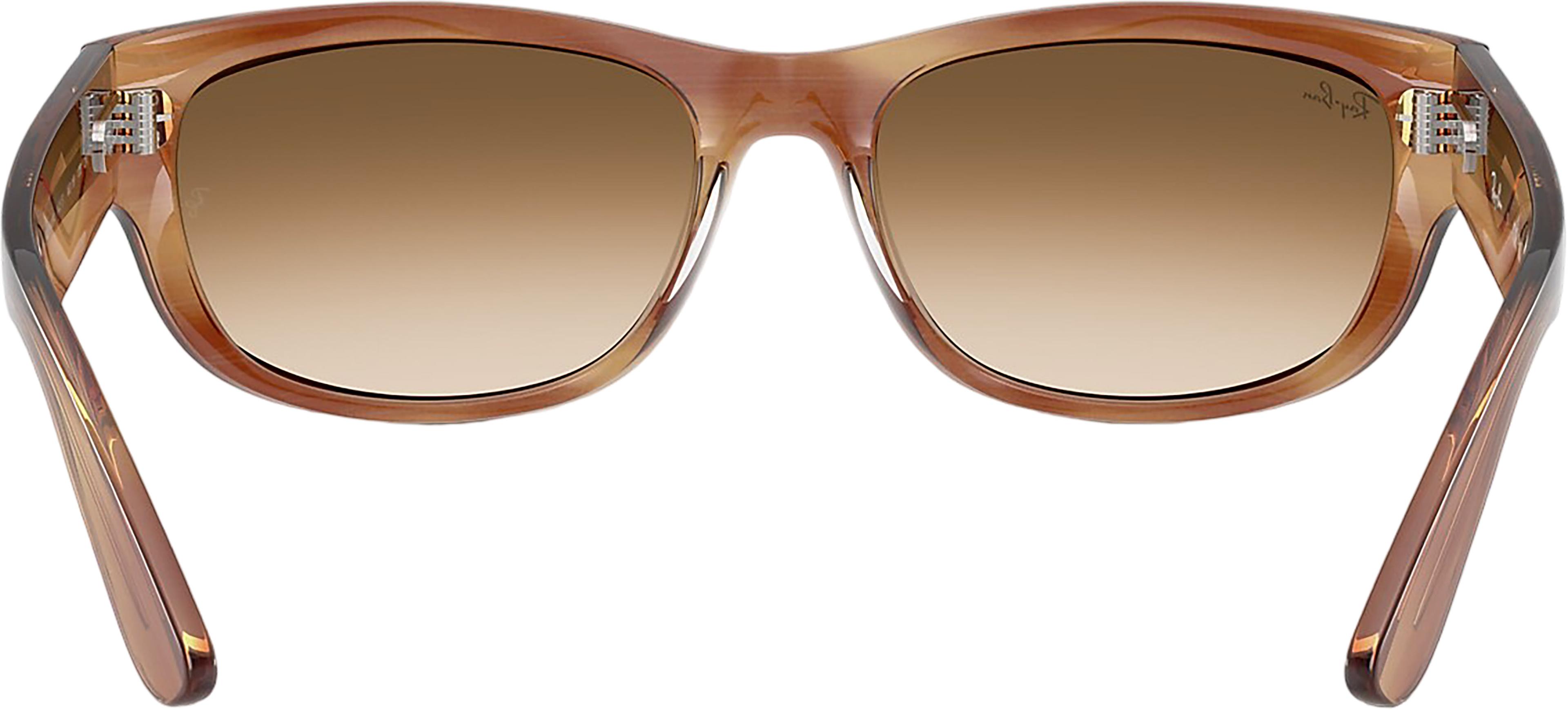 Product gallery image number 2 for product Mega Balorama Sunglasses - Polished Striped Brown - Clear Gradient Brown Lens - Unisex