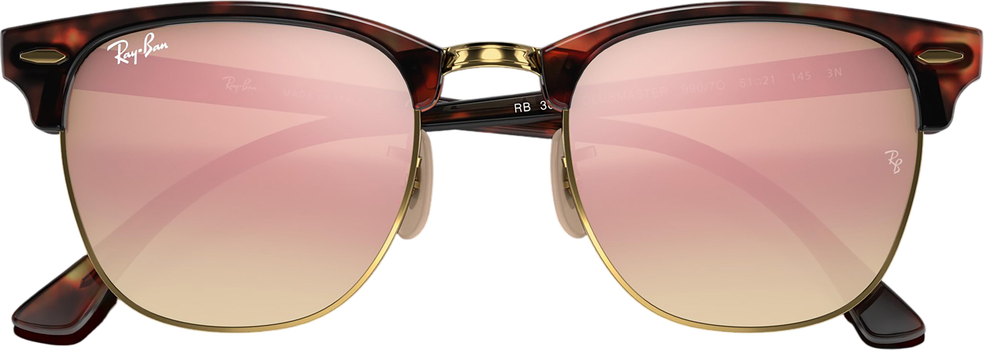 Product gallery image number 4 for product Clubmaster Sunglasses - Polished Red Havana - Copper Flash Lens - Unisex