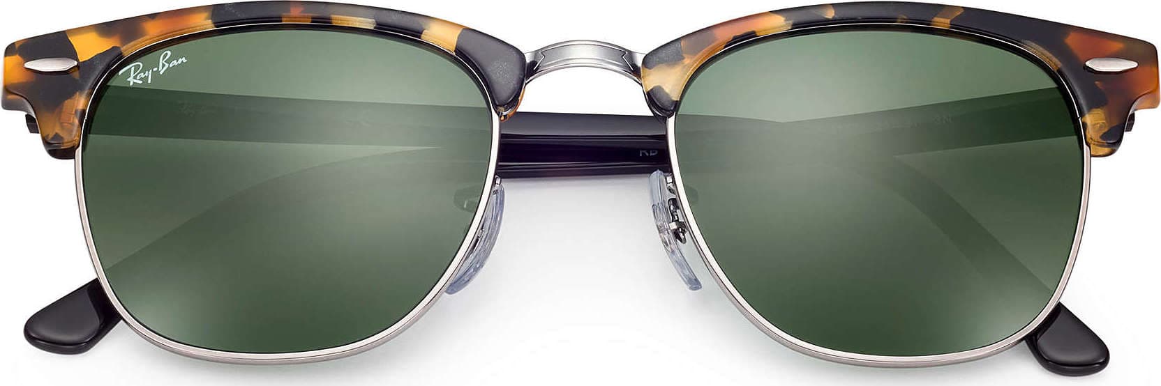 Product gallery image number 2 for product Clubmaster Fleck Sunglasses - Tortoise Black Frame - Tortoise Black Lens