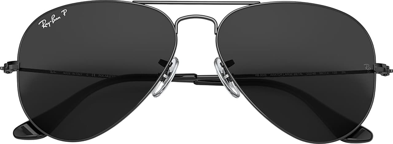 Product gallery image number 5 for product Aviator Total Black Sunglasses