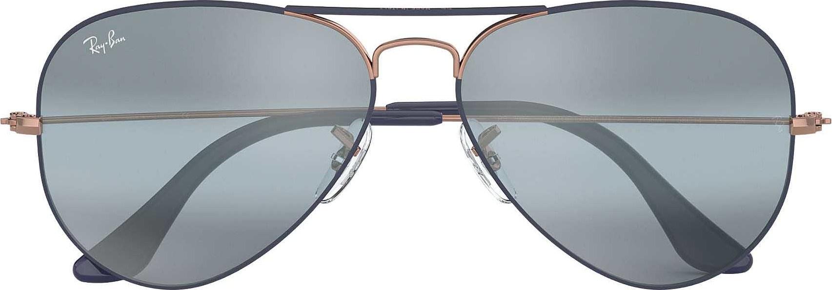 Product gallery image number 2 for product Aviator Mirror - Dark Blue-Bronze-Copper - Blue Gradient Mirror (Small)