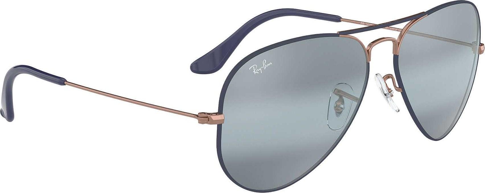 Product gallery image number 3 for product Aviator Mirror - Dark Blue-Bronze-Copper - Blue Gradient Mirror (Small)