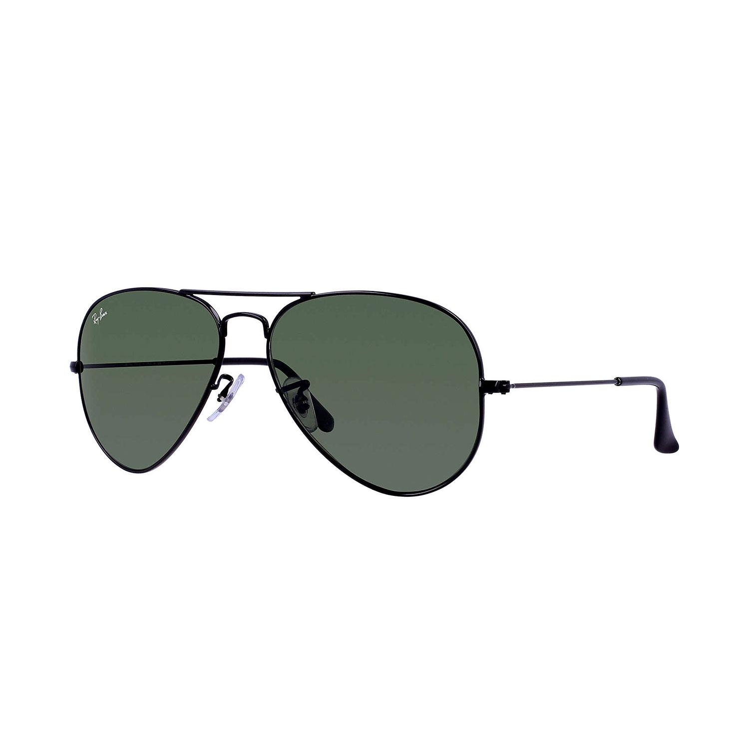 Product image for Aviator Classic - Monture Black - Lentille Green Classic G-15
