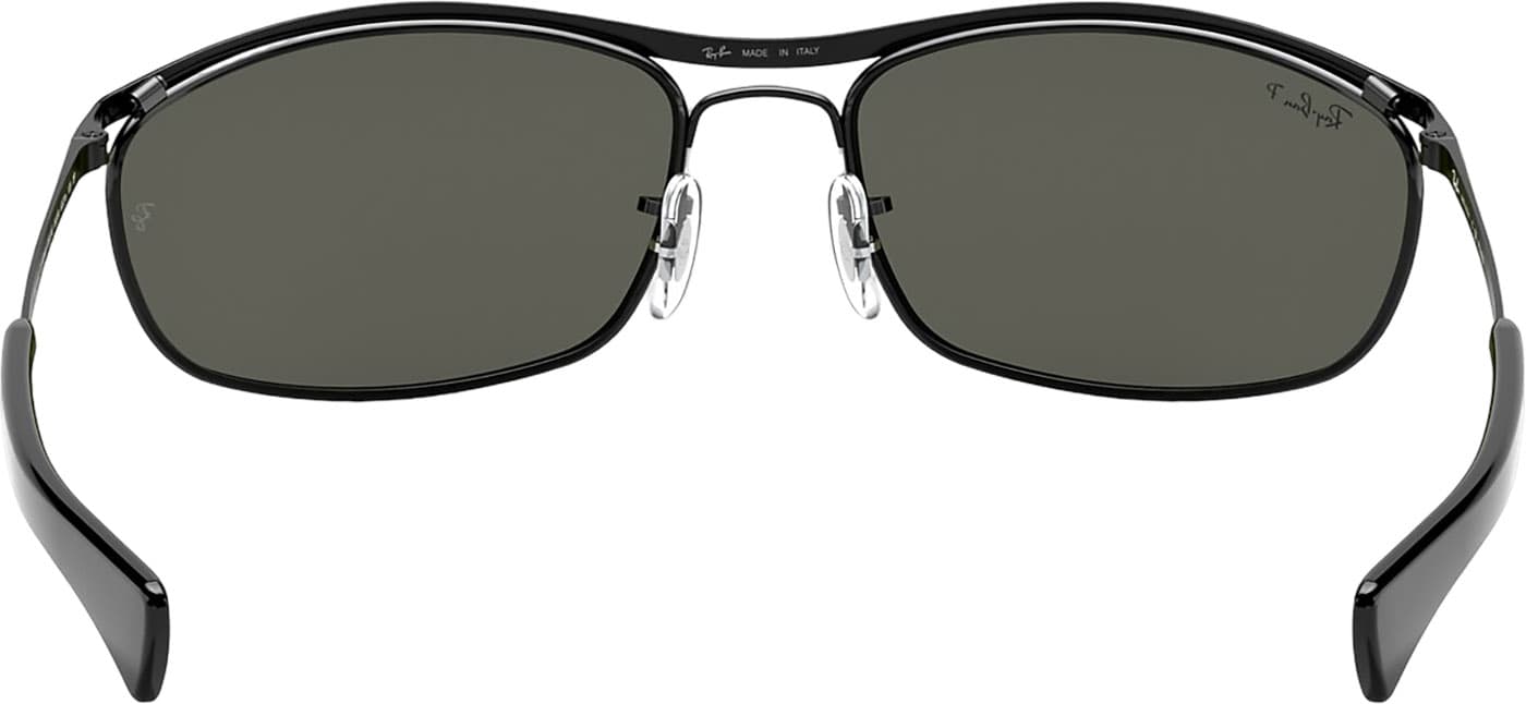 Product gallery image number 2 for product Olympian I Deluxe Sunglasses - Polished Black - G-15 Green Polarized Lens - Unisex
