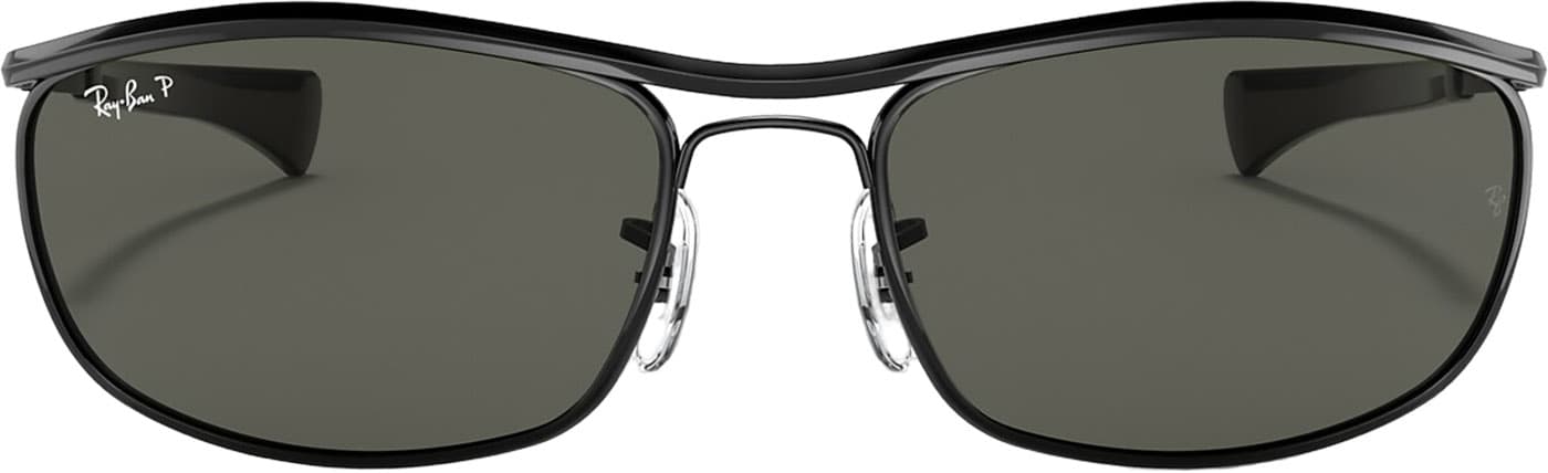 Product gallery image number 3 for product Olympian I Deluxe Sunglasses - Polished Black - G-15 Green Polarized Lens - Unisex