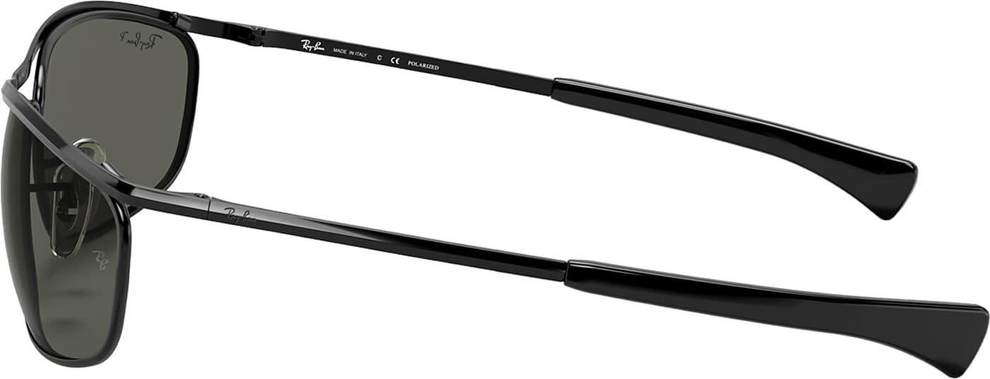 Product gallery image number 5 for product Olympian I Deluxe Sunglasses - Polished Black - G-15 Green Polarized Lens - Unisex