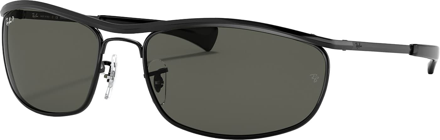 Product image for Olympian I Deluxe Sunglasses - Polished Black - G-15 Green Polarized Lens - Unisex