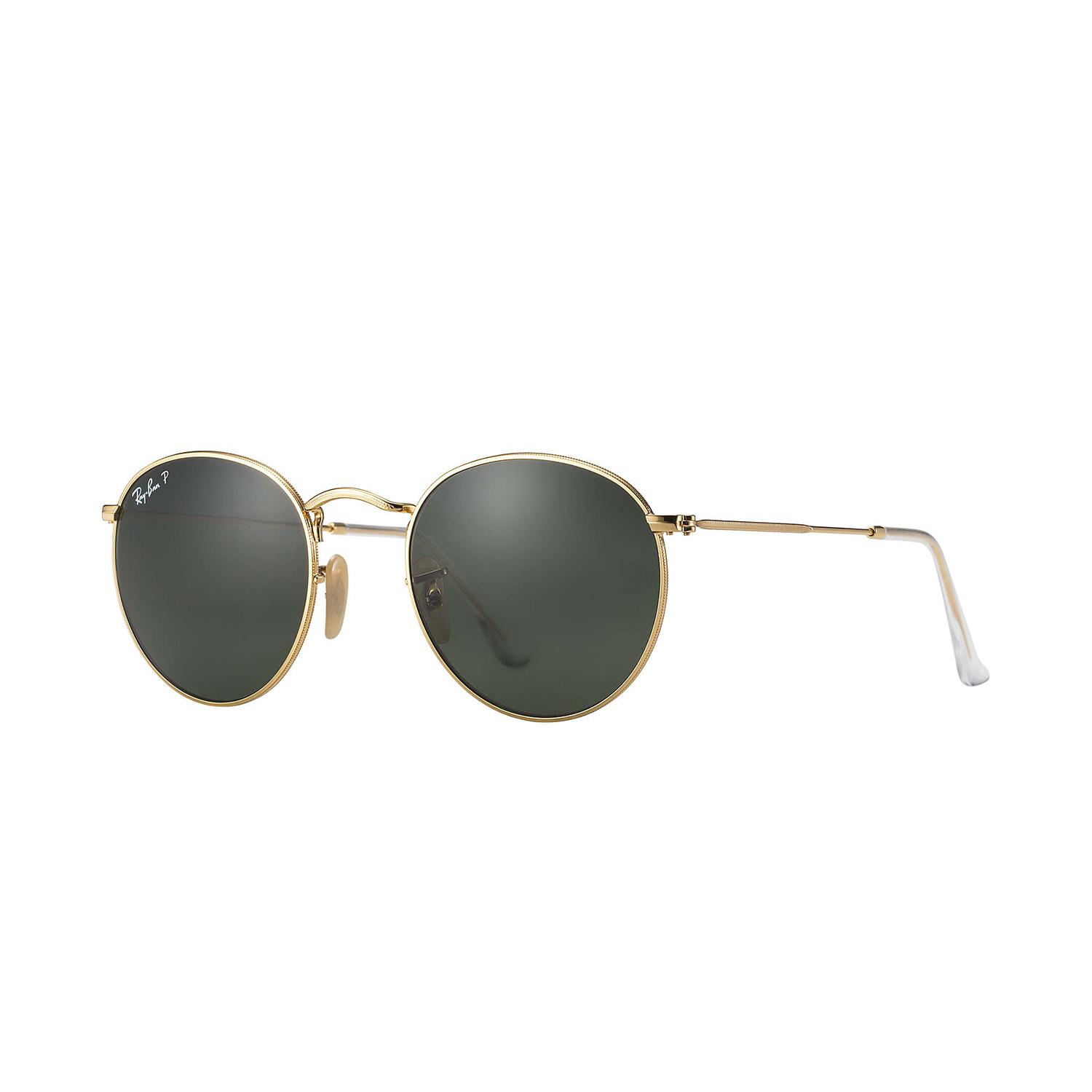 Product image for Round Metal - Monture Gold - Lentille polarisée Green Classic G-15