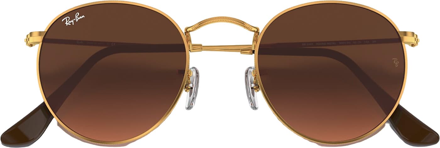 Product gallery image number 4 for product Round Metal Classic Polarized Sunglasses - Unisex