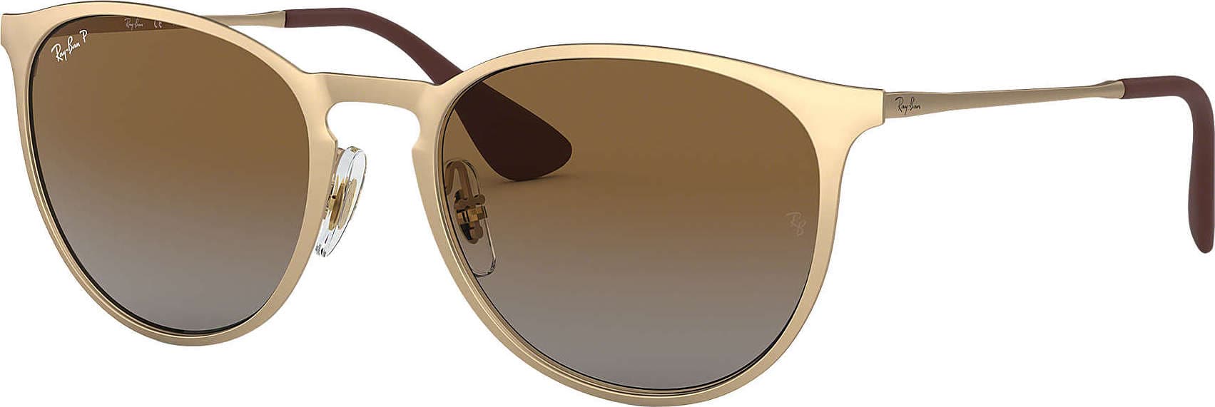 Product gallery image number 1 for product Erika Metal - Gold - Brown Gradient Polarized Lens