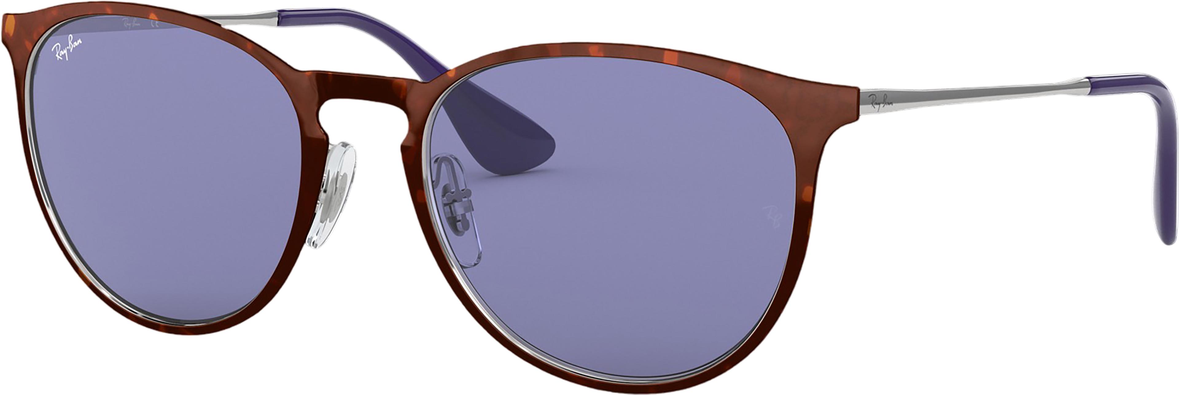 Image de produit pour Lunettes de soleil Erika Metal - Havana - Verres Dark Violet - Unisexe