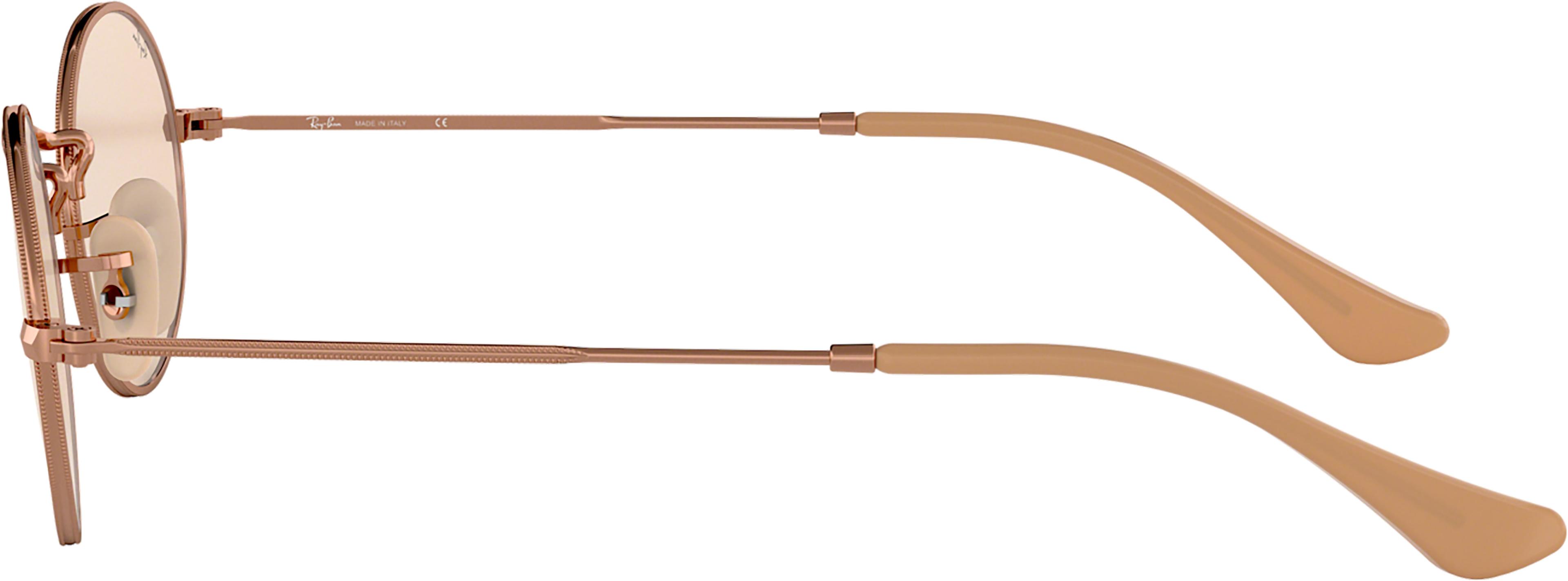 Product gallery image number 6 for product Oval Sunglasses - Polished Copper - Evolve Light Brown Lens - Unisex