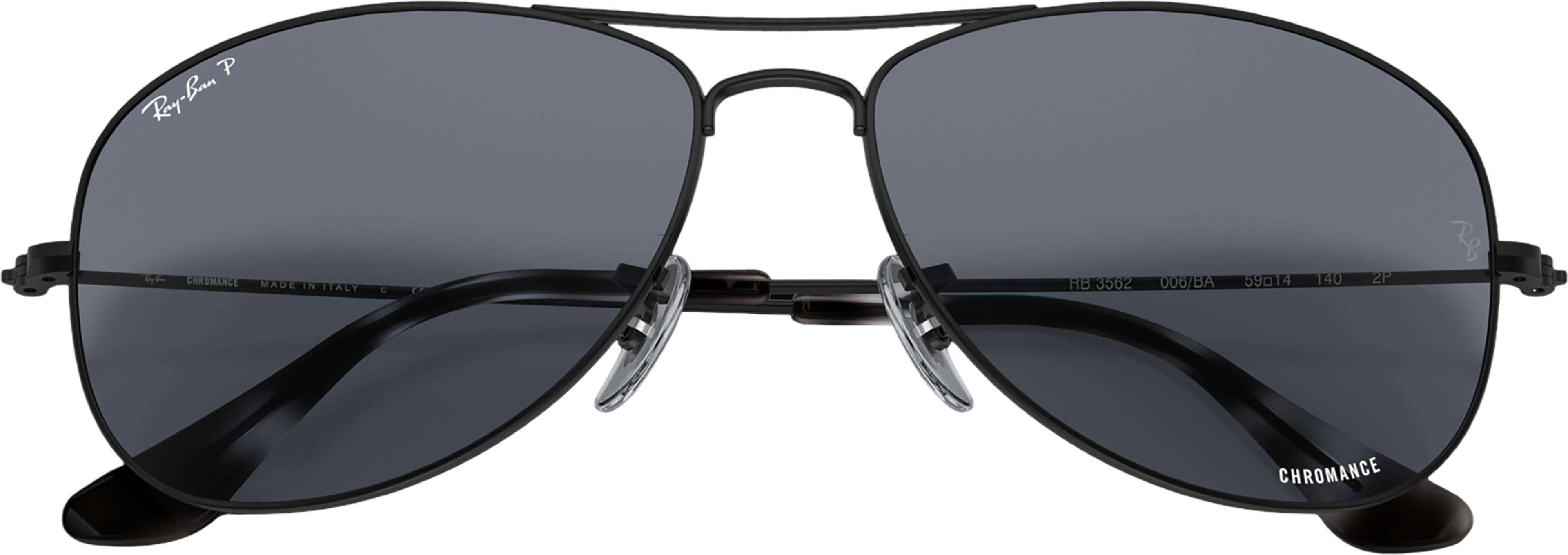 Product gallery image number 4 for product RB3562 Sunglasses - Matte Black - Blue Lens - Unisex