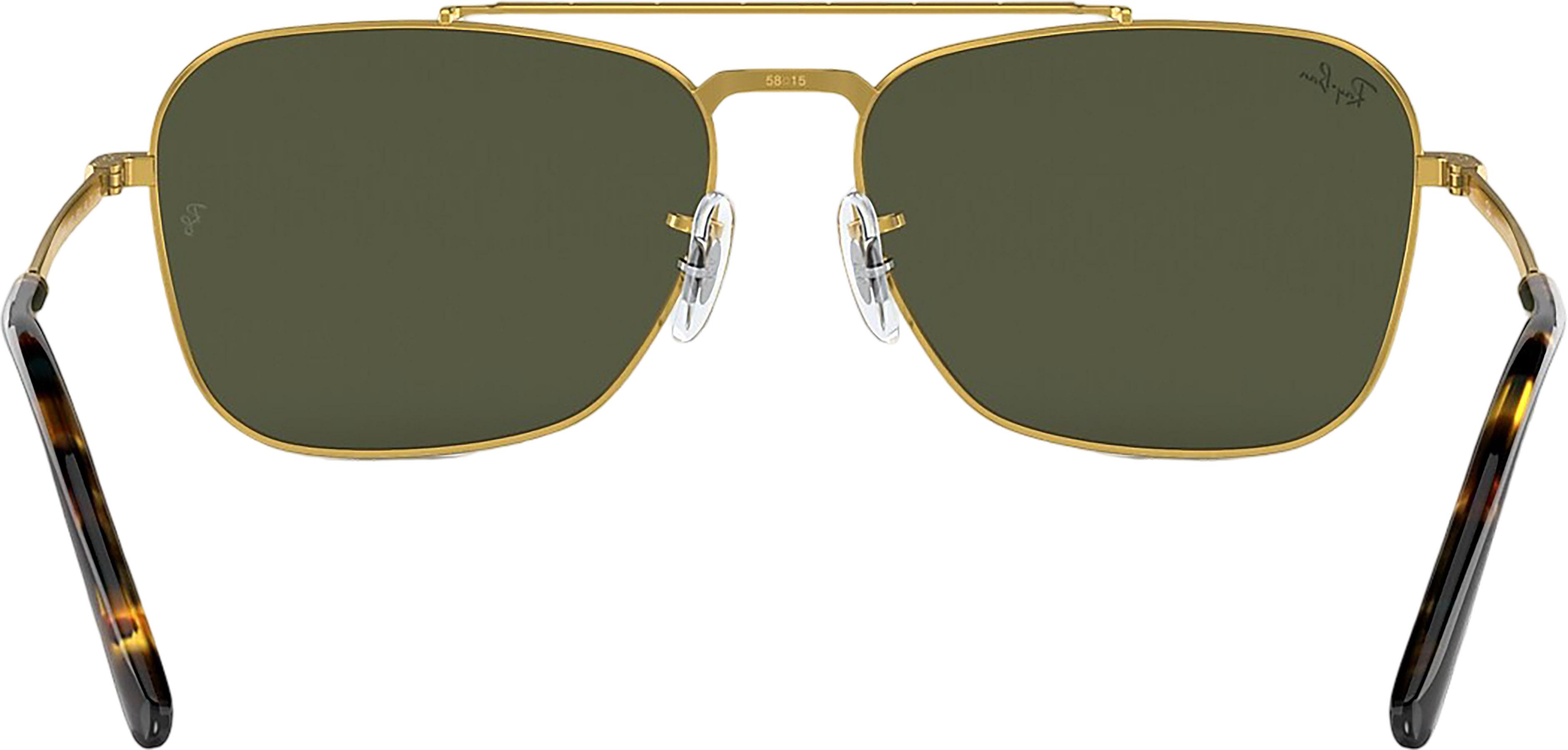 Product gallery image number 2 for product New Caravan Sunglasses - Polished Gold - Green Lens - Unisex