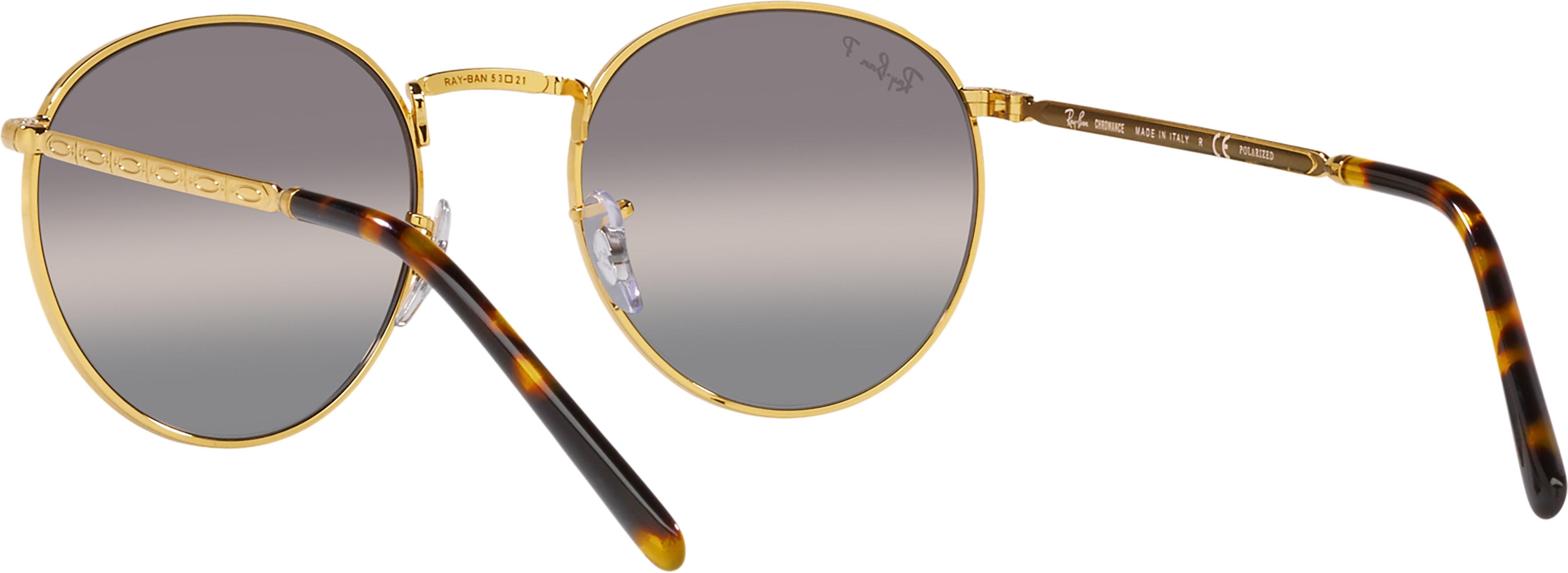 Numéro de l'image de la galerie de produits 3 pour le produit Lunettes de soleil New Round - Polished Gold - Verres Silver/Grey Polarized+ - Unisexe