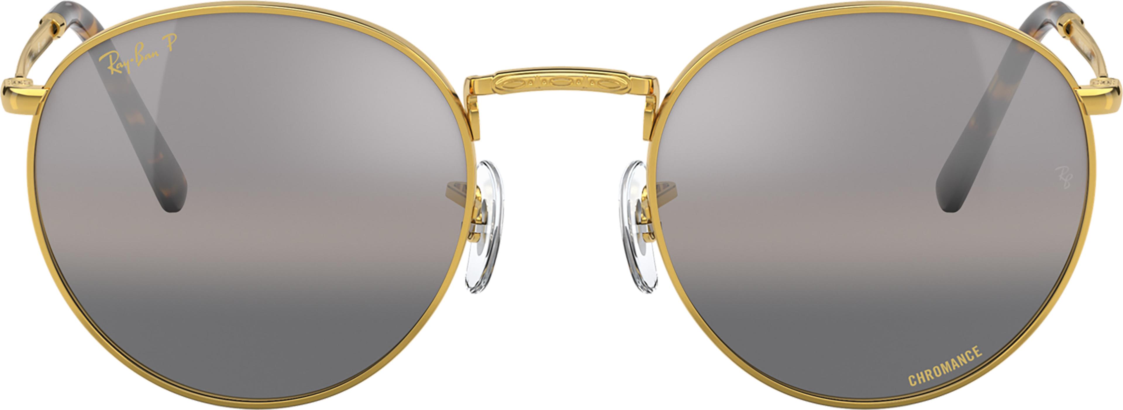 Numéro de l'image de la galerie de produits 6 pour le produit Lunettes de soleil New Round - Polished Gold - Verres Silver/Grey Polarized+ - Unisexe