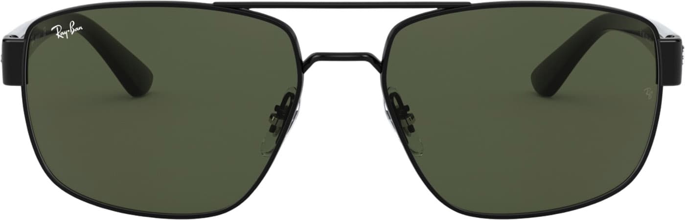 Product gallery image number 3 for product RB3663 Sunglasses - Polished Black - G-15 Green Lens - Unisex