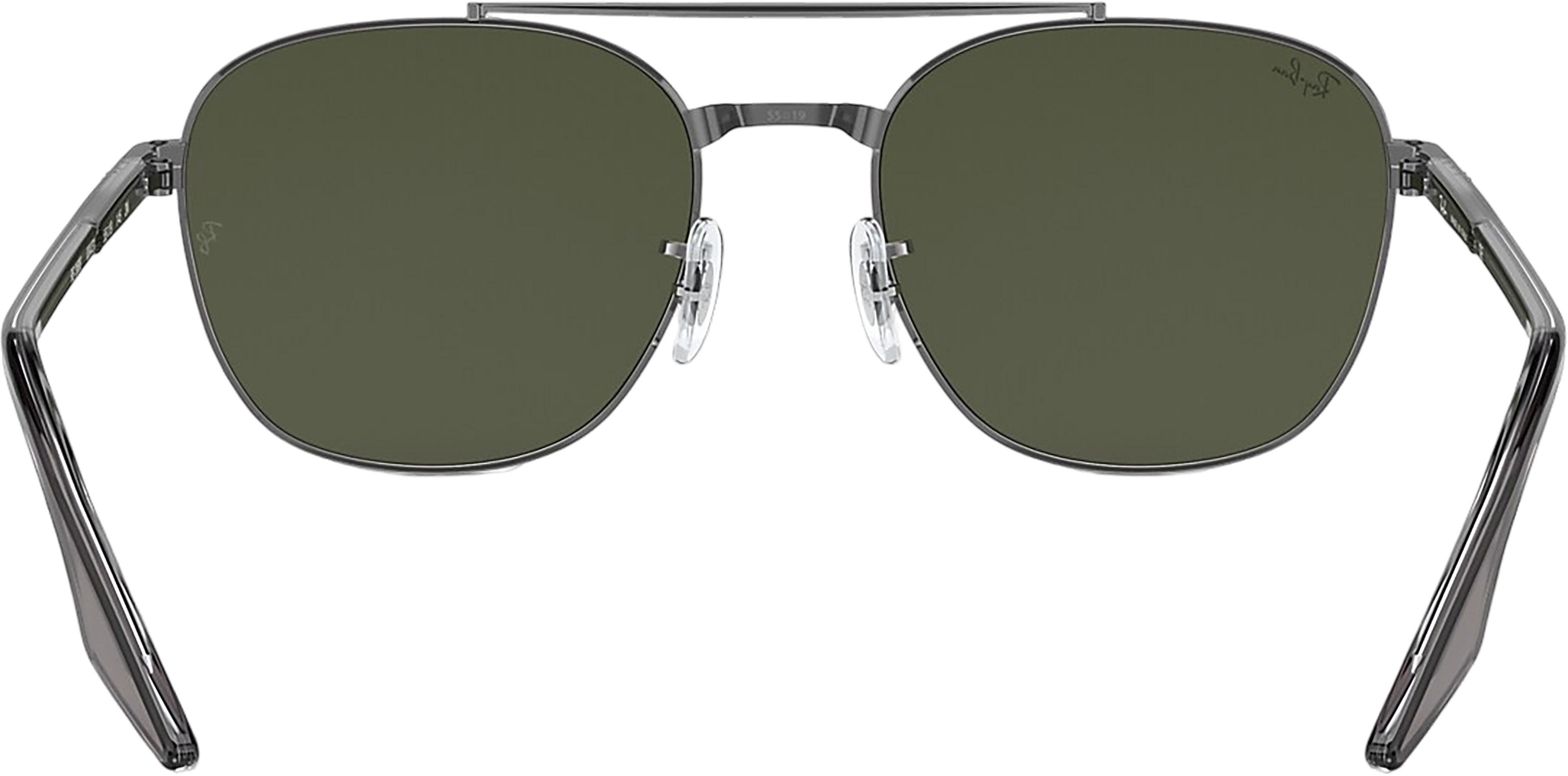 Product gallery image number 3 for product RB3688 Sunglasses - Polished Gunmetal - Green Lens - Unisex
