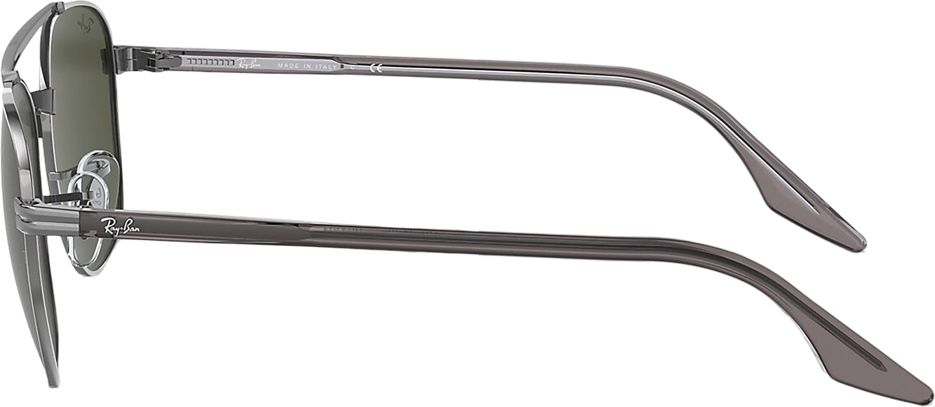 Product gallery image number 4 for product RB3688 Sunglasses - Polished Gunmetal - Green Lens - Unisex