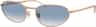 Colour: Rosegold - Clear Gradient Blue