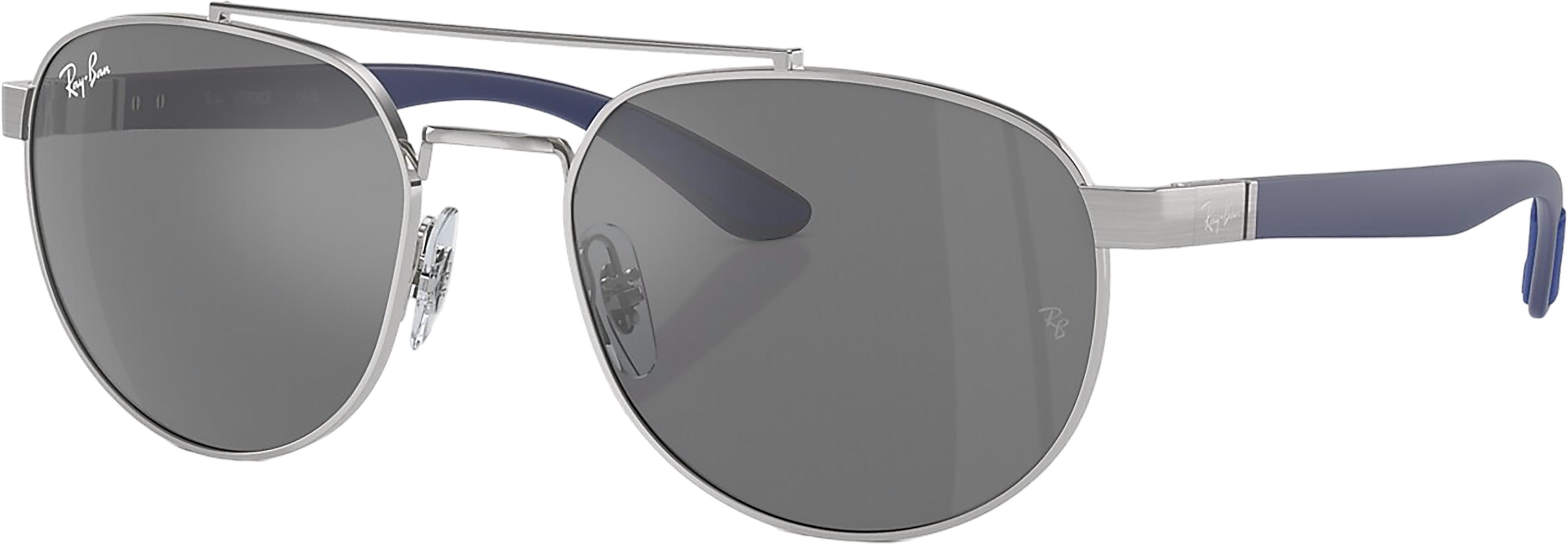 Product image for RB3736 Sunglasses - Polished Silver - Grey Lens - Unisex