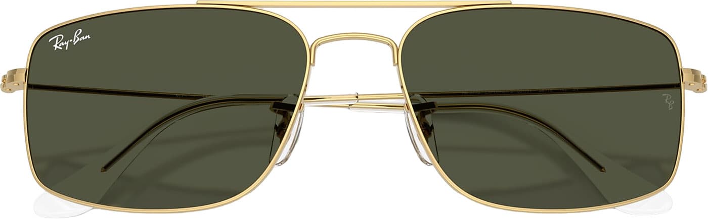 Product gallery image number 6 for product Explorer III Sunglasses - Polished Arista Gold - Green Lens - Unisex