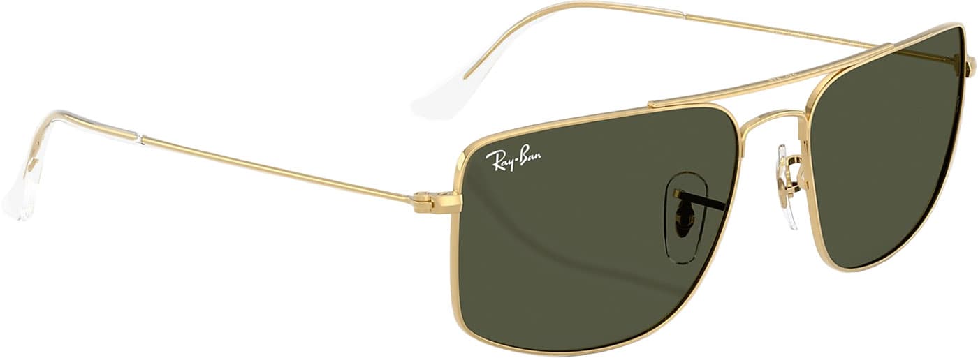 Product gallery image number 3 for product Explorer III Sunglasses - Polished Arista Gold - Green Lens - Unisex