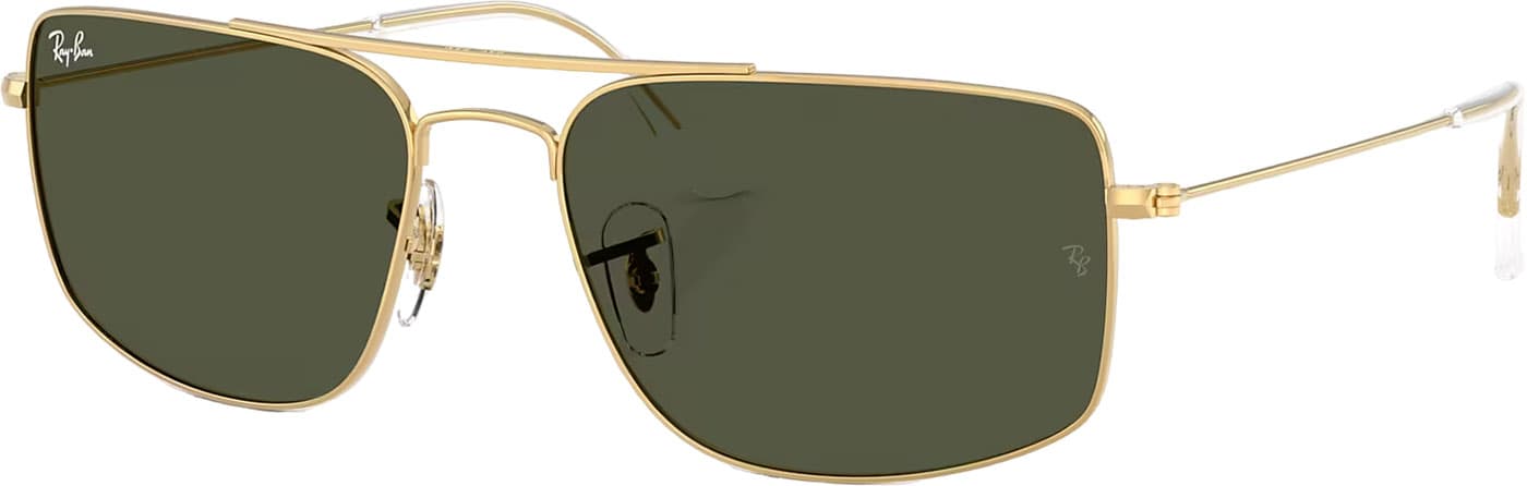 Product image for Explorer III Sunglasses - Polished Arista Gold - Green Lens - Unisex