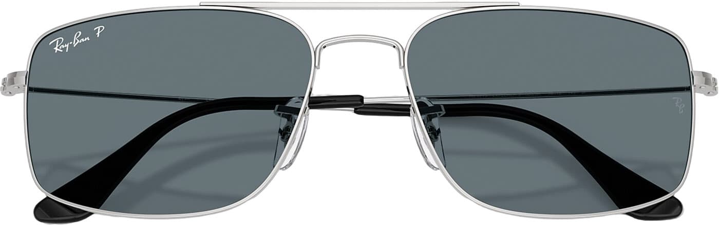 Product gallery image number 6 for product Explorer III Sunglasses - Polished Silver - Dark Blue Polarized Lens - Unisex