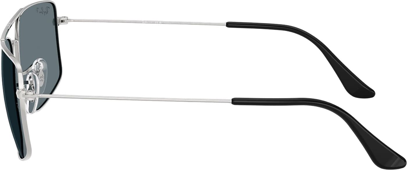 Product gallery image number 4 for product Explorer III Sunglasses - Polished Silver - Dark Blue Polarized Lens - Unisex