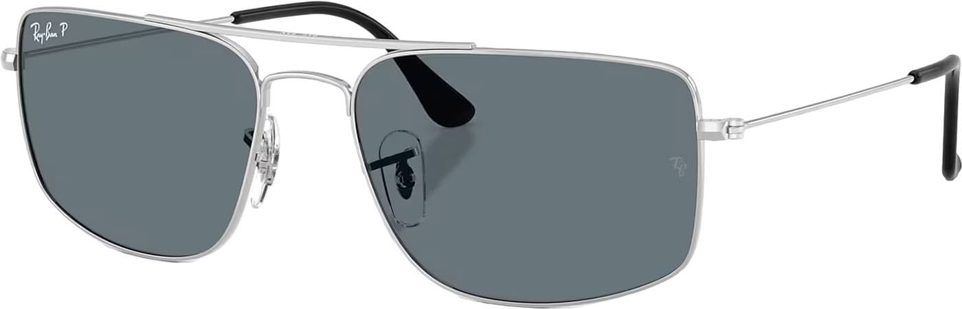 Product image for Explorer III Sunglasses - Polished Silver - Dark Blue Polarized Lens - Unisex