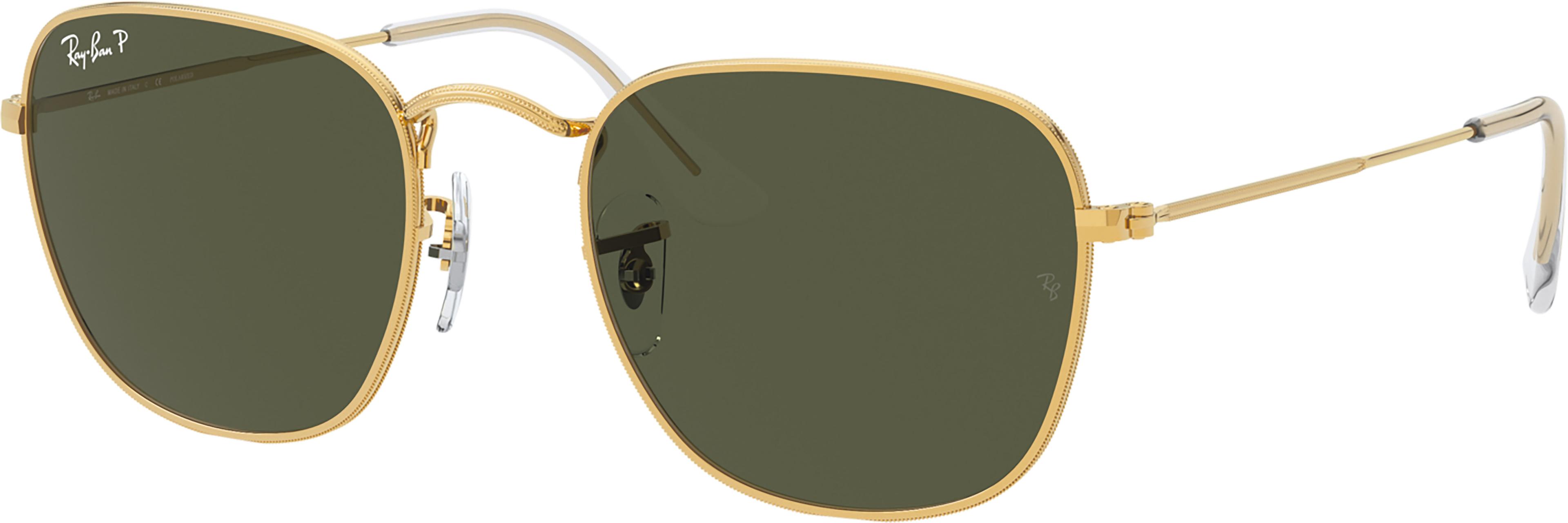 Product image for Frank Sunglasses - Polished Gold - G-15 Green Polarized Lens - Unisex