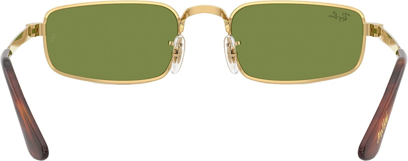 Product gallery image number 7 for product RB3927 By A$AP Rocky Sunglasses - Polished Arista Gold - Green Lens - Unisex