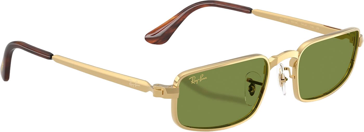 Product gallery image number 6 for product RB3927 By A$AP Rocky Sunglasses - Polished Arista Gold - Green Lens - Unisex