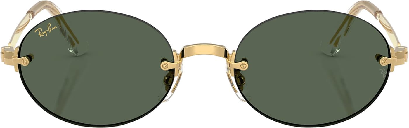 Product gallery image number 6 for product RB3929 By A$AP Rocky Sunglasses - Polished Arista Gold - Dark Green Lens - Unisex