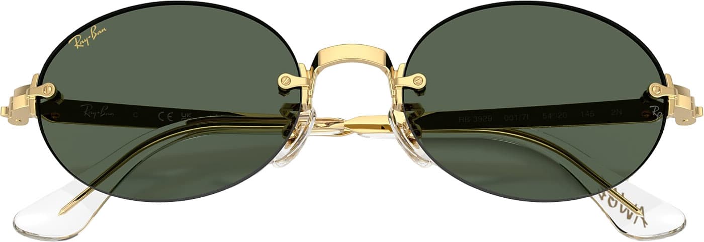 Product gallery image number 7 for product RB3929 By A$AP Rocky Sunglasses - Polished Arista Gold - Dark Green Lens - Unisex