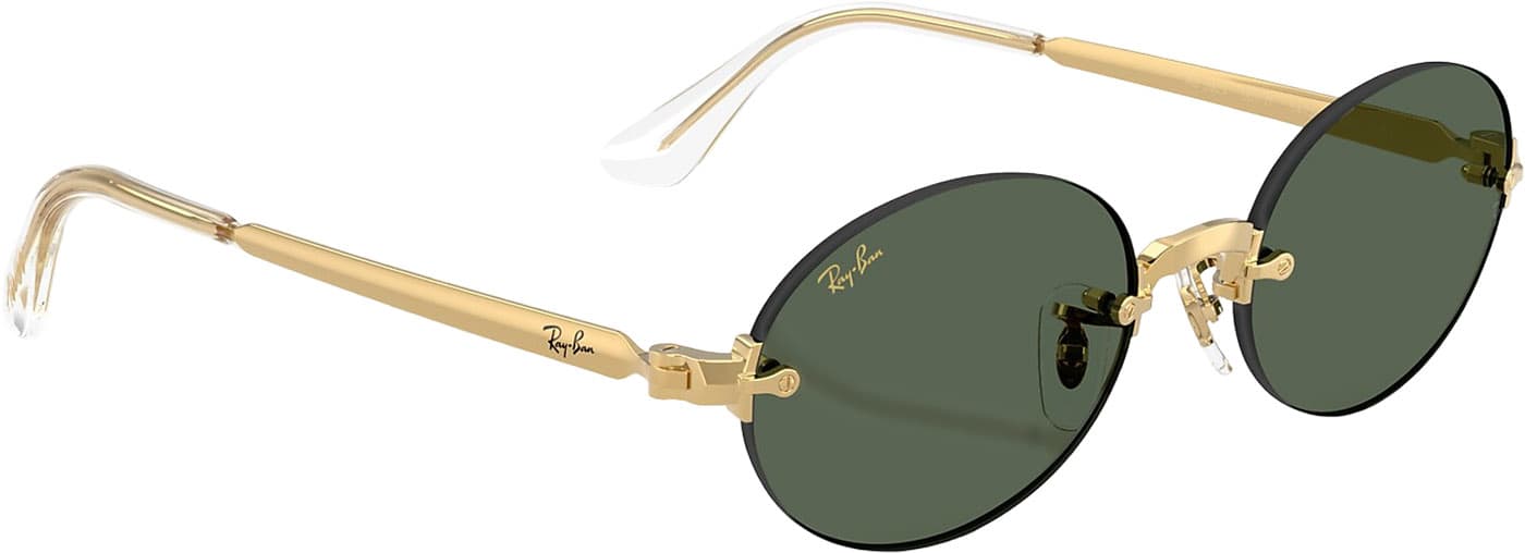 Product gallery image number 3 for product RB3929 By A$AP Rocky Sunglasses - Polished Arista Gold - Dark Green Lens - Unisex