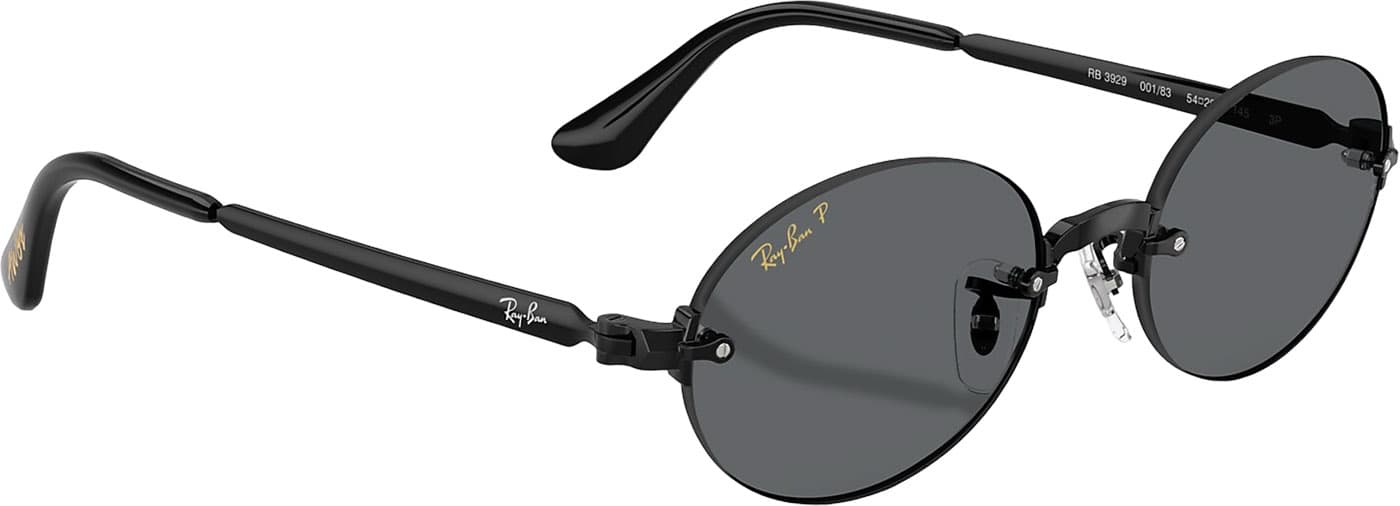 Product gallery image number 6 for product RB3929 By A$AP Rocky Sunglasses - Polished Black - Dark Grey Polarized Lens - Unisex