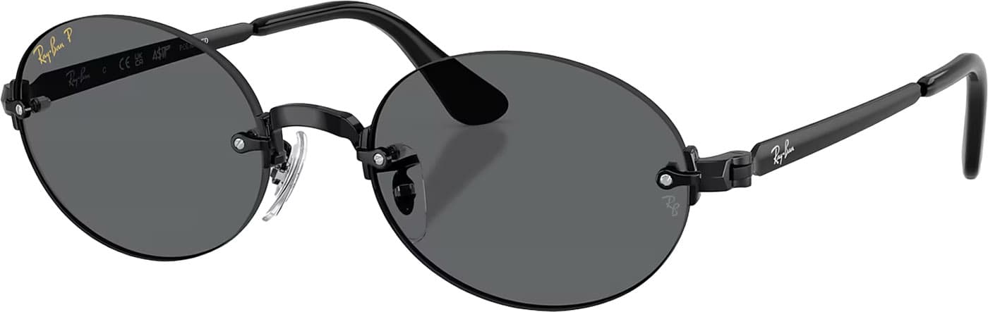 Product image for RB3929 By A$AP Rocky Sunglasses - Polished Black - Dark Grey Polarized Lens - Unisex