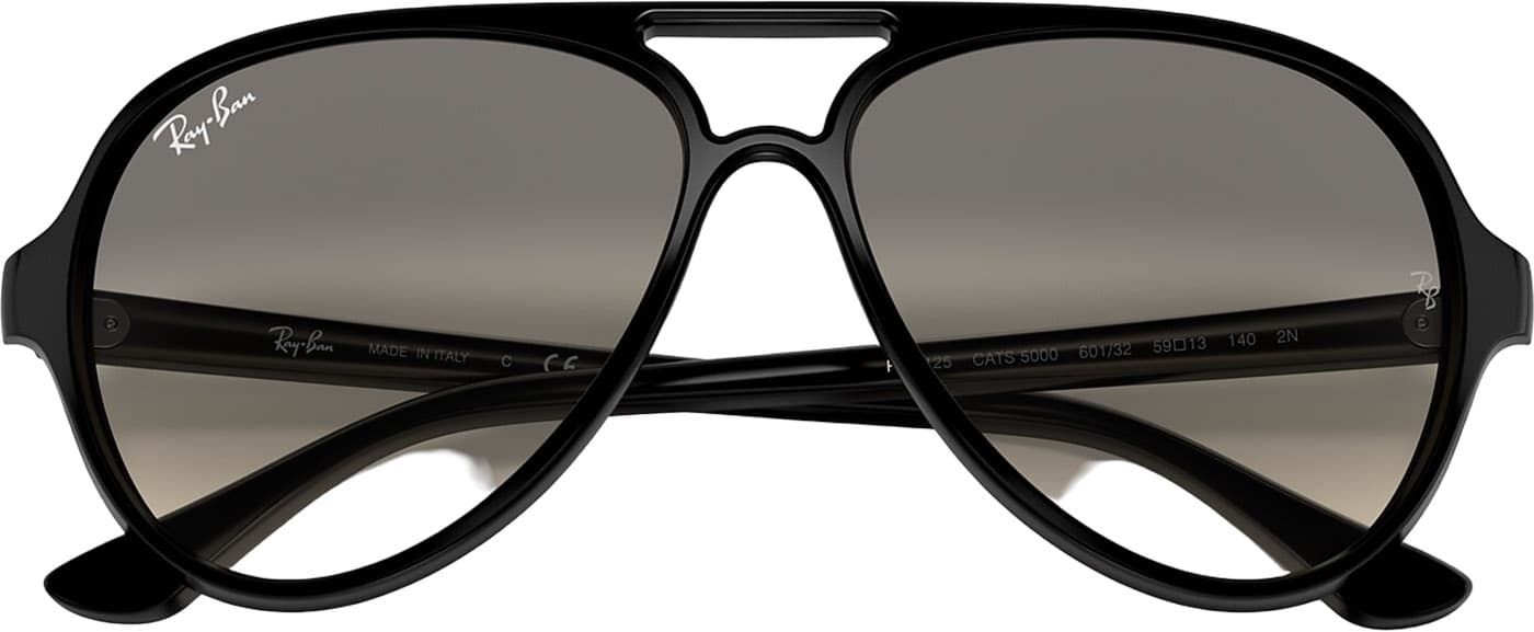 Product gallery image number 4 for product Cats 5000 Classic Summer Capsule Sunglasses - Polished Black - Grey Lens - Unisex