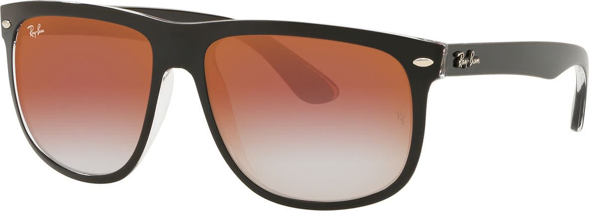 Product gallery image number 1 for product RB4147 Sunglasses - Black Transparent Frame - Red Gradient Mirror Lens