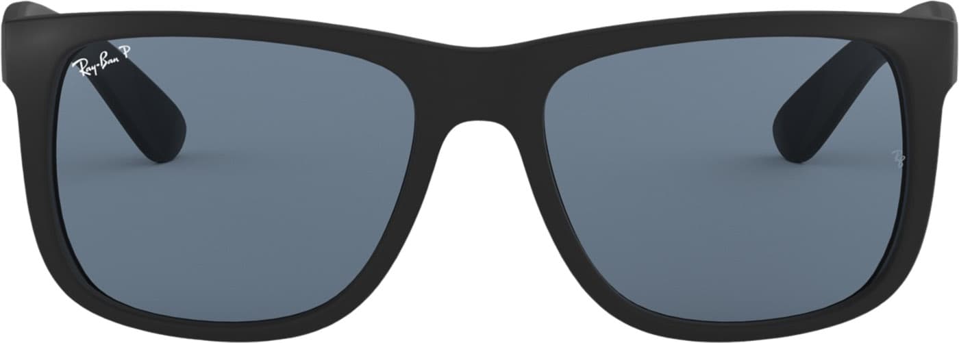 Product gallery image number 3 for product Justin Classic Sunglasses - Matte Rubber Black - Blue Polarized Lens - Unisex