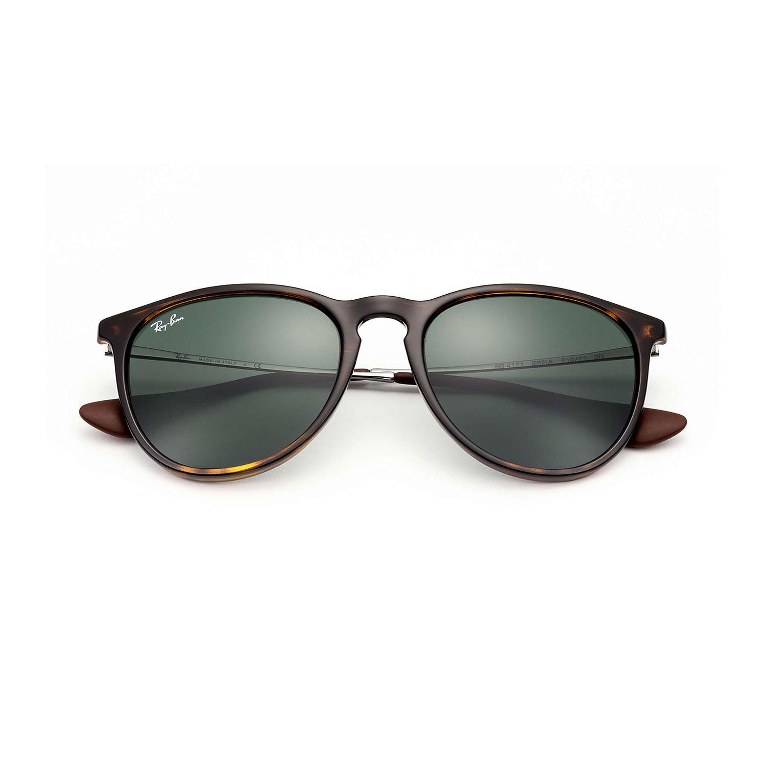 Product gallery image number 2 for product Erika Classic - Tortoise Gunmetal Frame - Green Classic Lens