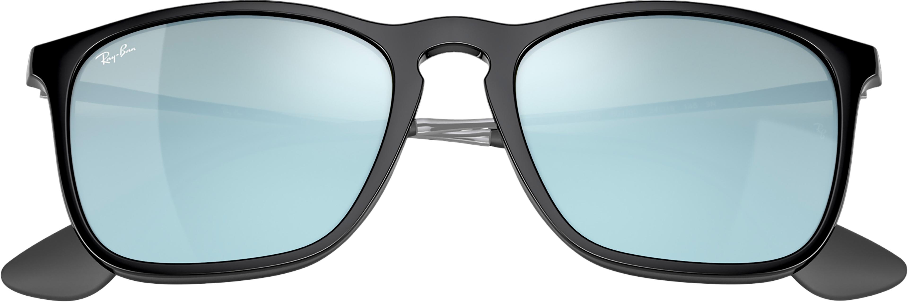 Product gallery image number 5 for product Chris Sunglasses - Polished Black - Silver Mirror Lens - Men's