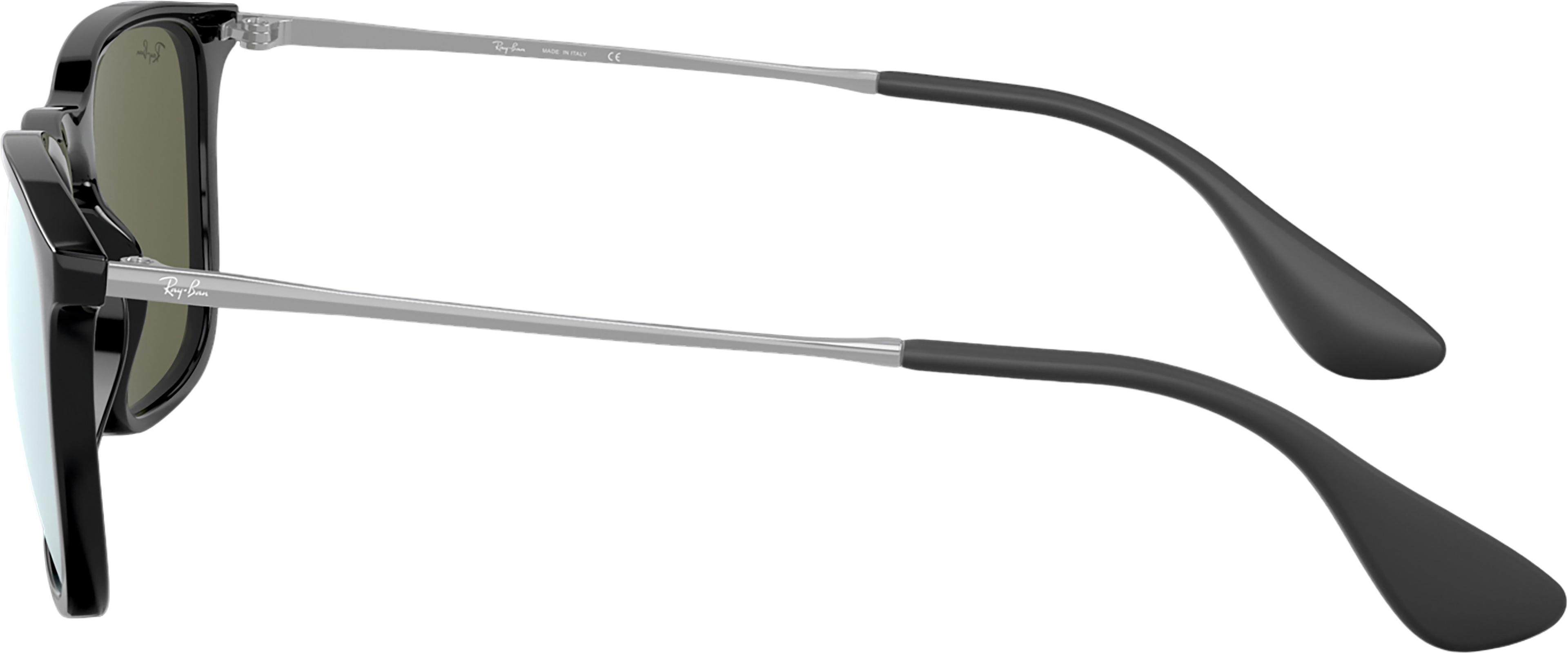 Product gallery image number 3 for product Chris Sunglasses - Polished Black - Silver Mirror Lens - Men's