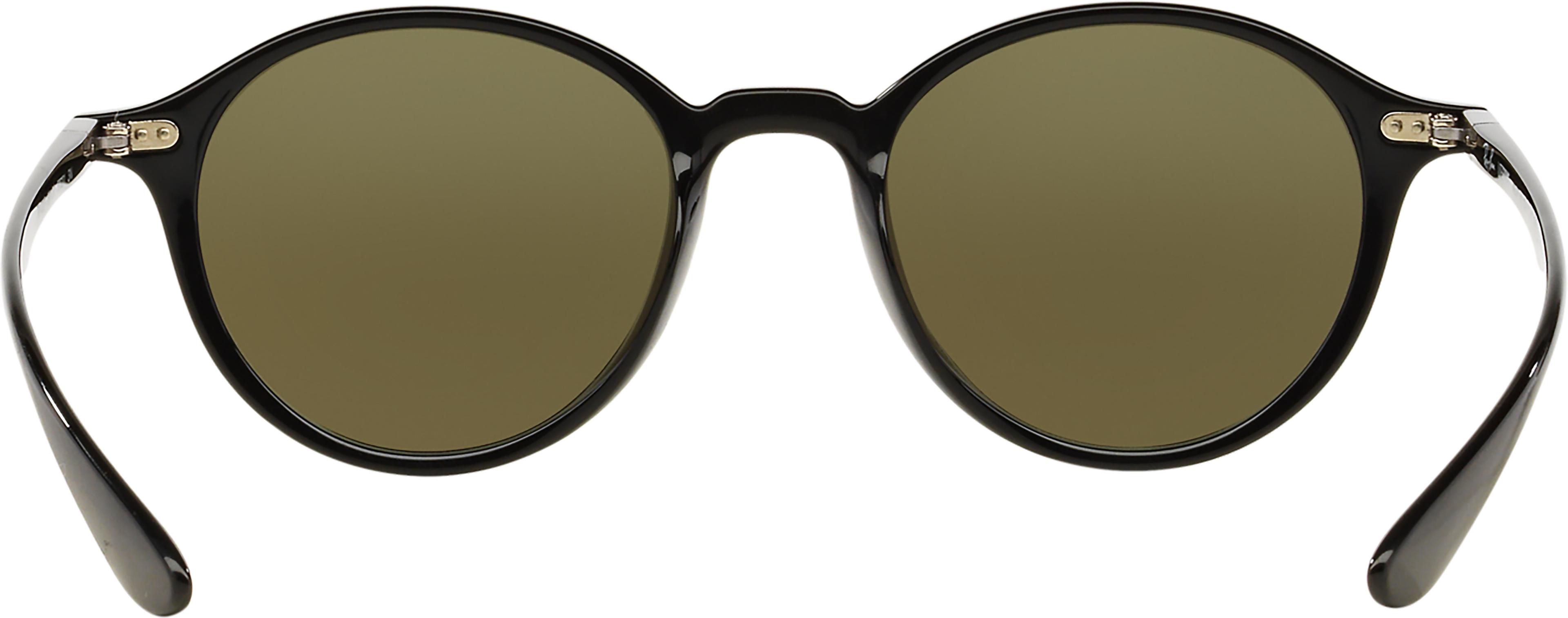 Product gallery image number 3 for product RB4237 Round Liteforce Sunglasses - Polished Black - Silver Flash Lens - Unisex
