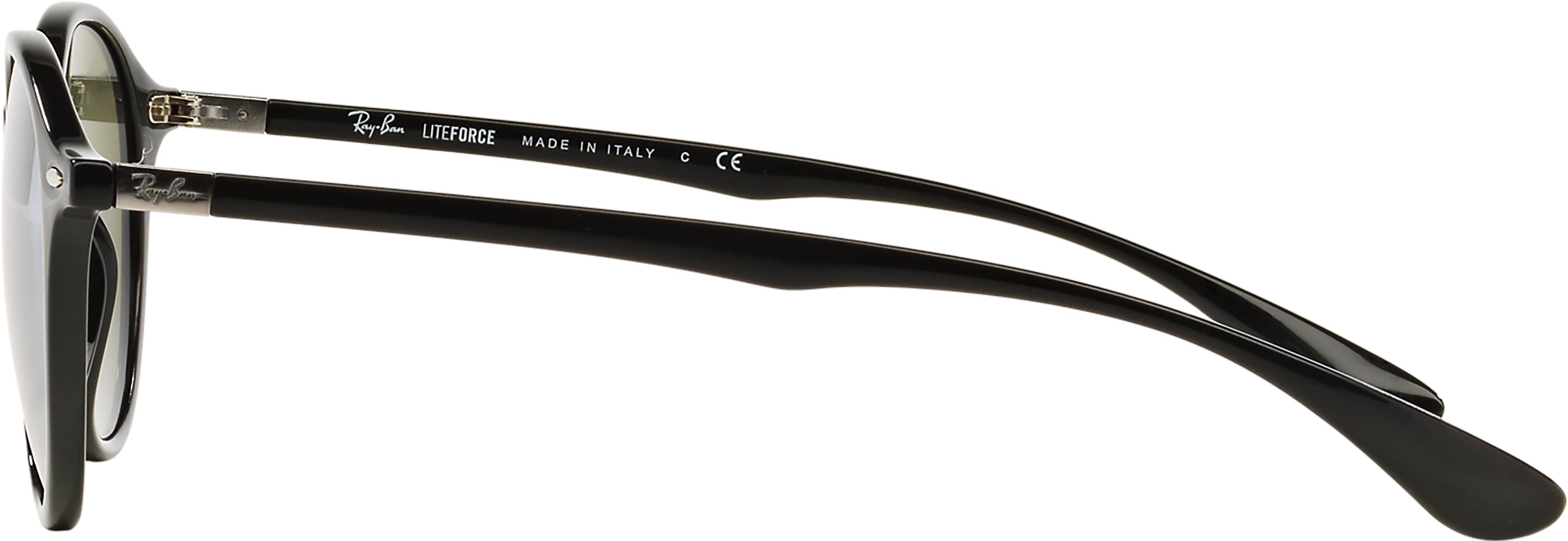 Product gallery image number 5 for product RB4237 Round Liteforce Sunglasses - Polished Black - Silver Flash Lens - Unisex